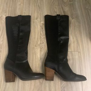 Size 8 Dr. Scholl’s Black Knee-High Heeled Boots